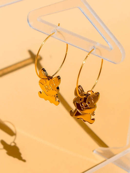 Puppy earrings